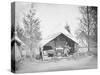 Lieutenant James B. Neill Sitting Inside His Tent During the American Civil War-Stocktrek Images-Stretched Canvas