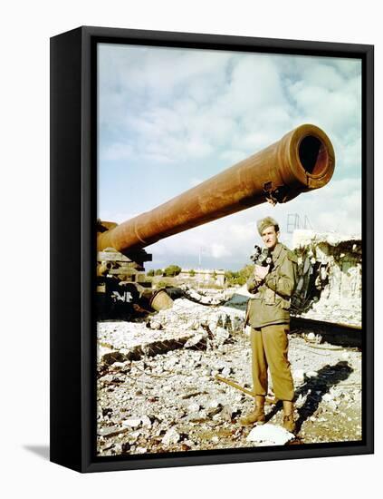 Lieutenant Mulhair from the 196th Signal Photo Company of the 5th United States Army-null-Framed Stretched Canvas