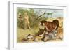 Lieutenant Rice and the Tiger-English School-Framed Giclee Print