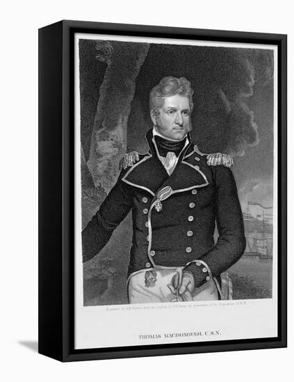 Lieutenant Thomas Macdonough-John B. Forrest-Framed Stretched Canvas