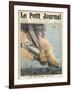 Lieutenant Warneford Shoots Down the First Zeppelin of the War Over Ghent-null-Framed Art Print