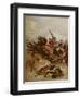 Lieutenants Nelville and Coghill Saving the Colours, 1881-Alfred A.B. de Neauville-Framed Giclee Print