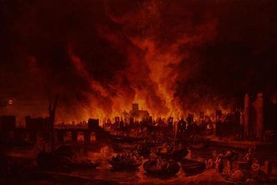 The Great Fire of London in 1666