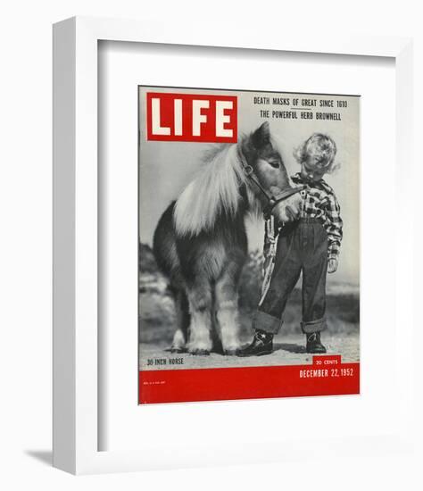 LIFE 30 inch Horse 1952-null-Framed Art Print