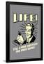 Life: A Poor Substitute For Video Games  - Funny Retro Poster-Retrospoofs-Framed Poster