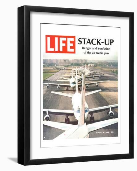 LIFE Air traffic Jam 1968-null-Framed Art Print