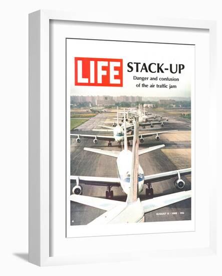 LIFE Air traffic Jam 1968-null-Framed Art Print