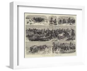 Life Amongst the Wild Horses of the Puszta, or Hungarian Heath Contry-Johann Nepomuk Schonberg-Framed Giclee Print