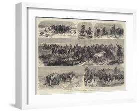 Life Amongst the Wild Horses of the Puszta, or Hungarian Heath Contry-Johann Nepomuk Schonberg-Framed Giclee Print