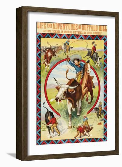 Life and Adventures of Buffalo Bill-null-Framed Art Print
