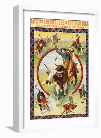 Life and Adventures of Buffalo Bill-null-Framed Art Print