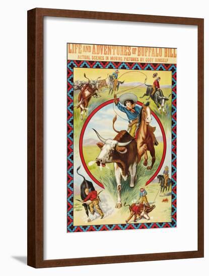 Life and Adventures of Buffalo Bill-null-Framed Art Print