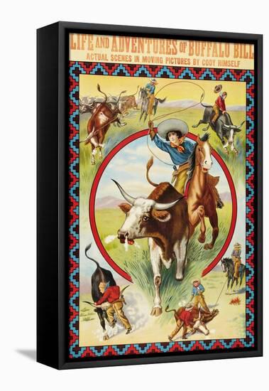 Life and Adventures of Buffalo Bill-null-Framed Stretched Canvas