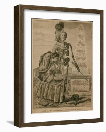 Life and Death Contrasted - or an Essay on Woman-Robert Dighton-Framed Giclee Print