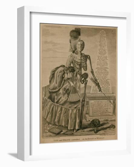 Life and Death Contrasted - or an Essay on Woman-Robert Dighton-Framed Giclee Print