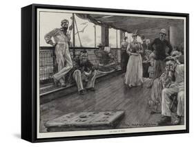 Life at Sea on an Australian Liner-William Hatherell-Framed Stretched Canvas