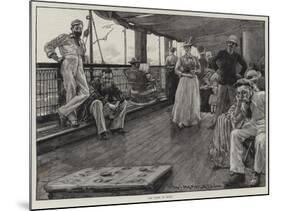 Life at Sea on an Australian Liner-William Hatherell-Mounted Giclee Print