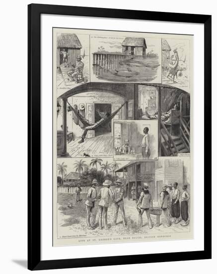 Life at St George's Caye, Near Belize, British Honduras-William Ralston-Framed Giclee Print
