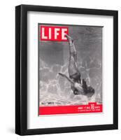 LIFE Ballet Swimmer 1945-null-Framed Art Print