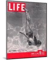 LIFE Ballet Swimmer 1945-null-Mounted Art Print