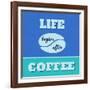 Life Begins after Coffee 1-Lorand Okos-Framed Art Print