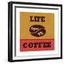 Life Begins after Coffee-Lorand Okos-Framed Premium Giclee Print