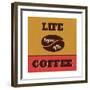 Life Begins after Coffee-Lorand Okos-Framed Premium Giclee Print