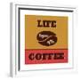 Life Begins after Coffee-Lorand Okos-Framed Premium Giclee Print