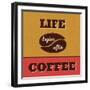 Life Begins after Coffee-Lorand Okos-Framed Art Print