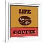 Life Begins after Coffee-Lorand Okos-Framed Art Print