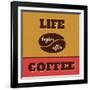 Life Begins after Coffee-Lorand Okos-Framed Art Print