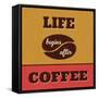 Life Begins after Coffee-Lorand Okos-Framed Stretched Canvas