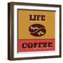 Life Begins after Coffee-Lorand Okos-Framed Art Print