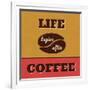 Life Begins after Coffee-Lorand Okos-Framed Art Print