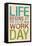 Life Begins at the End of Your Work Day-null-Framed Stretched Canvas