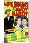 Life Begins for Andy Hardy - Movie Poster Reproduction-null-Mounted Photo