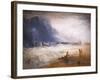 Life boat and manby apparatus going off to a stranded vessel, 19th century-Joseph Mallord William Turner-Framed Giclee Print