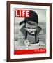 LIFE Boy playing marbles 1937-null-Framed Art Print