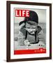 LIFE Boy playing marbles 1937-null-Framed Art Print