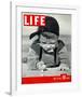 LIFE Boy playing marbles 1937-null-Framed Art Print