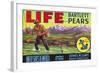 Life Brand Bartlett Pears Fruit Crate Label-null-Framed Giclee Print