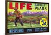 Life Brand Bartlett Pears Fruit Crate Label-null-Framed Giclee Print