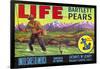 Life Brand Bartlett Pears Fruit Crate Label-null-Framed Giclee Print
