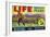 Life Brand Bartlett Pears Fruit Crate Label-null-Framed Giclee Print