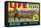 Life Brand Bartlett Pears Fruit Crate Label-null-Framed Stretched Canvas