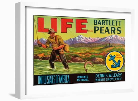 Life Brand Bartlett Pears-Schmidt Lithograph Co-Framed Art Print