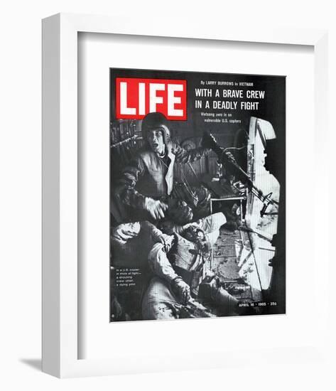 LIFE Brave Helicopter Crew-null-Framed Art Print