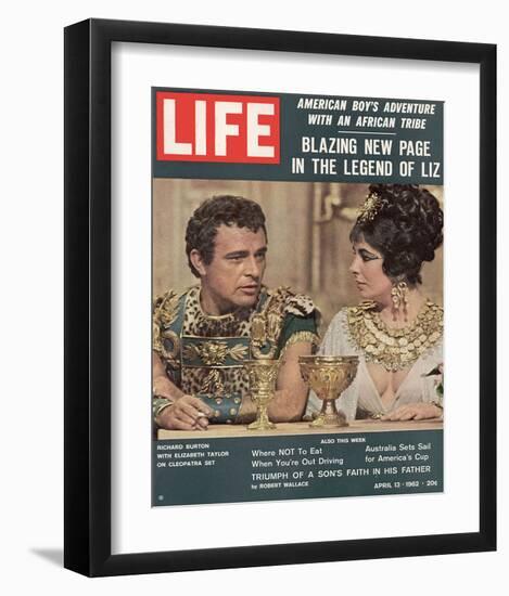 LIFE Burton-Taylor Cleopatra-null-Framed Art Print