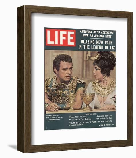 LIFE Burton-Taylor Cleopatra-null-Framed Art Print