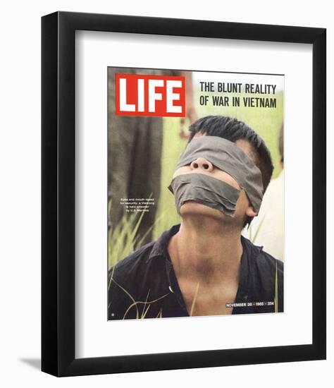 LIFE Captured Vietcong 1965-null-Framed Art Print